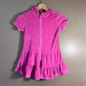 Girls 6 ruffle pool beach cover up